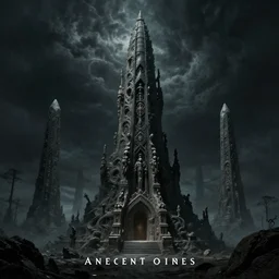 a dark and surreal monument to the ancient ones album cover