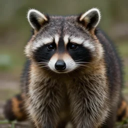 a sad raccoon, so sad, he is crying, photorealism, painterly, artstation, unreal engine, concept art, extremely detailed, 4 k