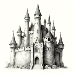 spirited away castle drawn by de chirico