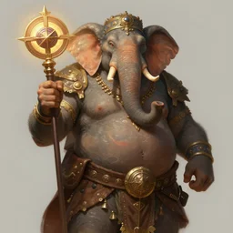 fantasy portrait, portly elephant man, wearing loincloth, holding holy symbol, rpg game, main character, detailed, digital painting, artstation, sharp focus, illustration, tomasz alen kopera, peter mohrbacher, donato giancola, joseph christian leyendecker, wlop, frank frazetta
