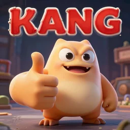 Krang show big thumb up, photorealistic, advert