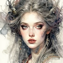 salve Reginae, cinematic, creative, fromme Seele, artistic, pioneering oblique frail watercolor aesthetic, intricate drawing, realistic fantasy, extremely detailed and beautiful aesthetic face, establishing shot, 8k resolution