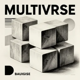 multiverse blocks modular vaporwave style. Bauhaus poster. hyper detail. detailed. pencil sketch. digital art.