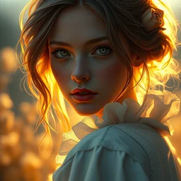 a portrait of violet from violet evergarden wonderful masterpiece highly detailed scifi, beautiful cinematic light deep focus, elegant, digital painting, smooth, sharp focus, golden ratio, dramatic illumination, ultra realistic, 4 k, art by greg rutkowski wlop rossdraws
