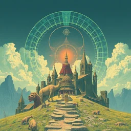 album cover art for emerald lords circle magic lines by akihiko yoshida