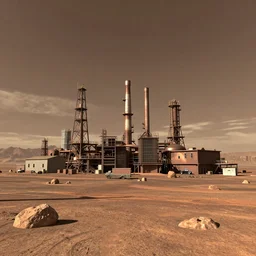 industrial city in mars