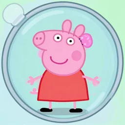 peppa pig on a ventilator