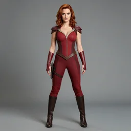 Jean Elaine Grey Summers (Phoenix) from the X-Men fully full costume by William Adolphe Bouguereau