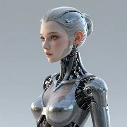 3 d maya render, refraction of beautiful cyborg girl in the style of arcane, full round face, biomechanical details, window reflections, wlop, ilya kuvshinov, artgerm, krenz cushart, greg rutkowski