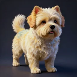 a beautiful painting lovely 3 d dog, by ukiyo - e award - winning art, andy warhol color, dramatic light, octane render