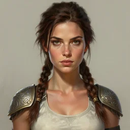 portrait of laura croft, defined upper body, fantasy, intricate, elegant, highly detailed, digital painting, artstation, concept art, matte, sharp focus, illustration, art by aenaluck and roberto ferri and greg rutkowski, epic fantasy, digital painting