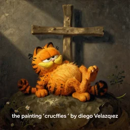 “ the painting ‘ garfield crucified ’ by diego velazquez ”