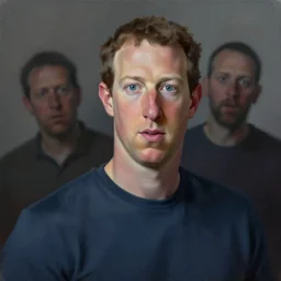 painting of mark zuckerberg watching you, stalking, scary, detailed, artstation, high quality