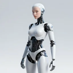 cyborg girl, medium plane realistic,