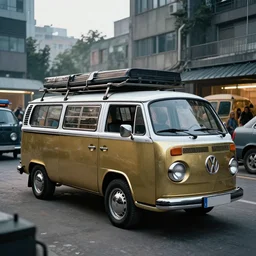 a marketplace photo of a cyberpunk VW campervan, by Beksinski