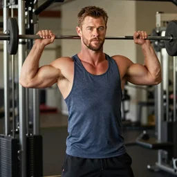 chris hemsworth working out, 4 k
