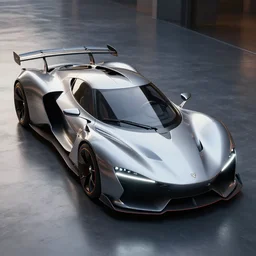! dream render of futuristic supercar, realistic, detailed