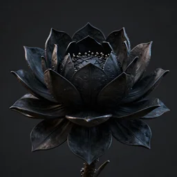 a hyperdetailed 3 d render of a black lotus flower, centered in frame, viewed in profile, in the style of magic the gathering!!!!, ultrawide lens, 8 k, volumetric lighting, cinematic, find detail, cell shaded, intricate detail, octane render, art by chris rahn and christopher rush