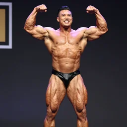 Gigachad sigma buff macho Sam Hyde, standing triumphant and proud, award winning photo, by WLOP