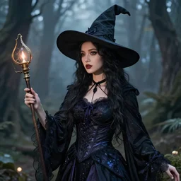 a beautiful male witch