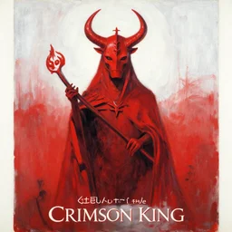 court of the crimson king album cover painted by raymond pettibon