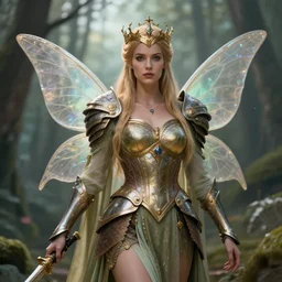 adult fairy warrior queen, highly detailed, 4 k, hdr, illustrated by anne stokes