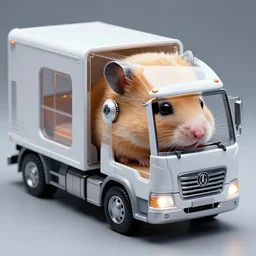 hamster truck concept bio engineering, bio robot, cabin head