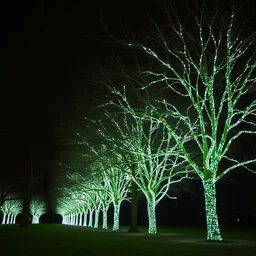 one hundred bioluminescent trees by joel robison and carsten holler
