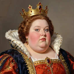 detailed portrait of a chubby queen | Mark Zug |