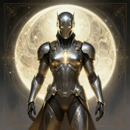 symmetry!! portrait of moon knight, sci - fi, tech wear, glowing lights!! intricate, elegant, highly detailed, digital painting, artstation, concept art, smooth, sharp focus, illustration, art by artgerm and greg rutkowski and alphonse mucha