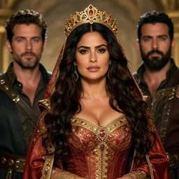 Salma Hayek  as a beautiful Medieval Queen  , by Gerald Brom , Mark Arian , Artgerm