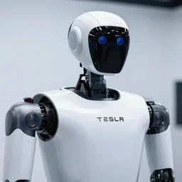 picture of new tesla bot robot, disclosed to public, good lighted photo, sharp details, detailed, hd, hdr