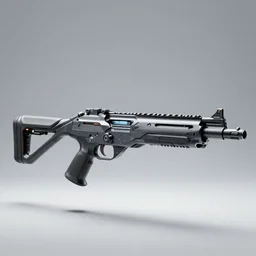 futuristic submachine gun inspired by Tesla, studio lighting, octane render, photorealistic, highly detailed, trending on artstation, weapon concept art, weaponry concept designs
