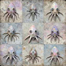 abandoned junk plankton embellipastel mosaabstraction scans