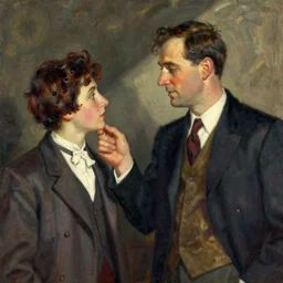 flirting, by norman rockwell