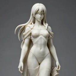 marble statue of Mikasa Ackerman