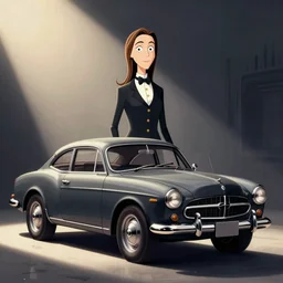 Agent carter illustration concept art in the style of Addams Arthur