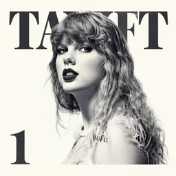 typographic portrait of taylor swift, stylized art by petros afshar