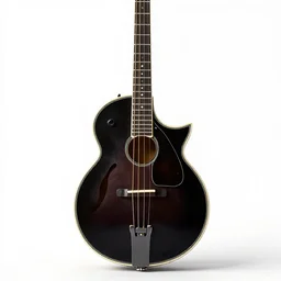 velvet mandolin, stylized 3d render, isolated on a pure white background, centered, entire object in frame, sharp focus, soft studio lighting