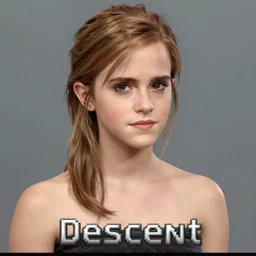 Screenshot of Emma Watson in Descent (1995) video game,