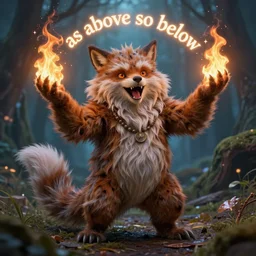 furry freaky creature sings a unique canto about \'as above so below\' being ignited by the spirit of Haeckel and Robert Fludd, breakthrough is iminent, glory be to the magic within