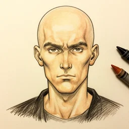 a thin, insane, light - skinned man, illustration, graphic novel, graphite, marker art, crayon, paint, comic book, warm color palette, electric colors, tonal colors, 2 d, 8 k, natural lighting, amoled, moody lighting, diffraction grading, cel shading : : katsuhiro otomo