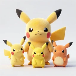 pokemon desconocidos cutie stuffed animal friends, unreal ungine 5, octane render, cinema 4 d