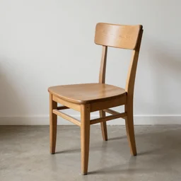 a simple wooden chair