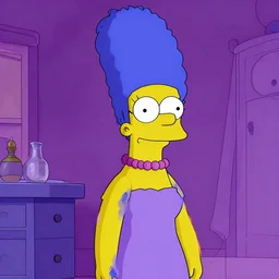 Marge Simpson Apocalypse, digital art, trending on Artstation