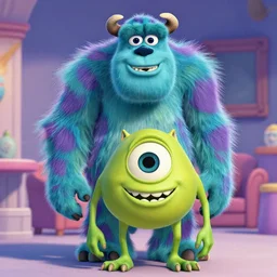 Joe Biden as a monster in Monsters Inc.