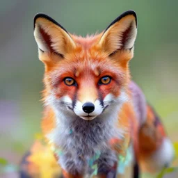 ethereal ethereal ethereal ethereal fox, colorful, bright, award winning photo, 8k