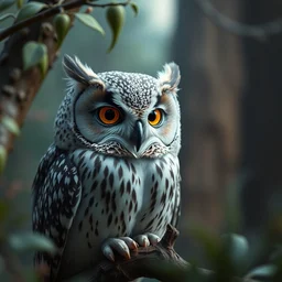 portrait of an owl, nicoletta ceccoli, mark ryden, lostfish, hyung tae, frank frazetta, depth of field, detailed and intricate environment, 8 k resolution, hyperrealistic, octane render