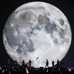 a concert in the moon