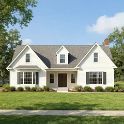 a typical American ranch style house.